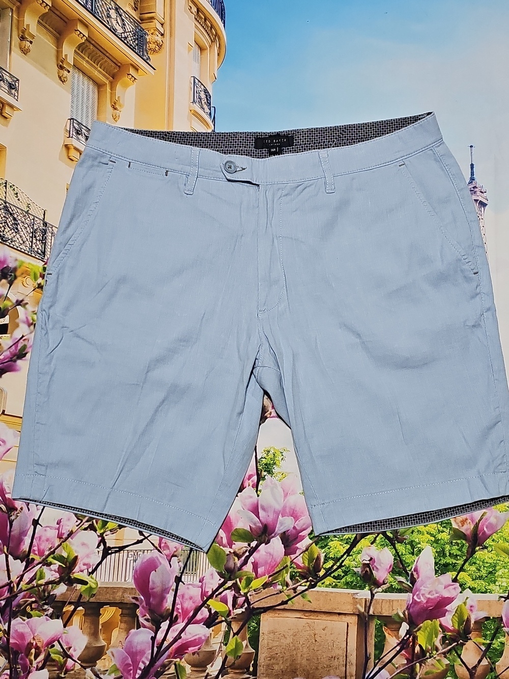 Ted Baker Baby Blue Chino Shorts Size‎ 36